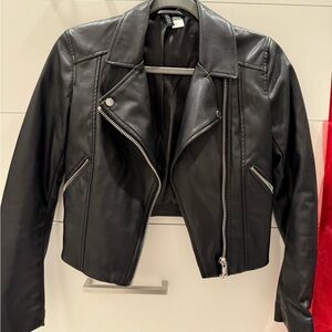 HM faux leather moto jacket